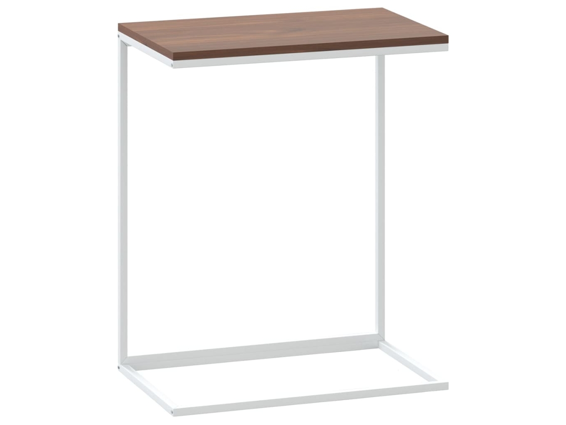 Side Table, Side Tables Vidaxl Branco Madeira Processada (55 X 35 X 66 Cm)