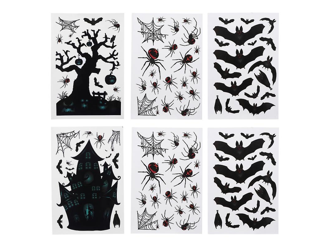 6 Peças de Decoração de Parede de Halloween ALLINLESS