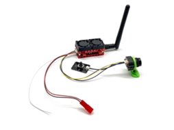 1 Conjuntoslonwake 5.8ghz 48ch 5w Vtx Câmera 1200tvl 2.5mm Ventoinha Dupla Microfone Longo Alcance Drones Aviões Rc MDUG