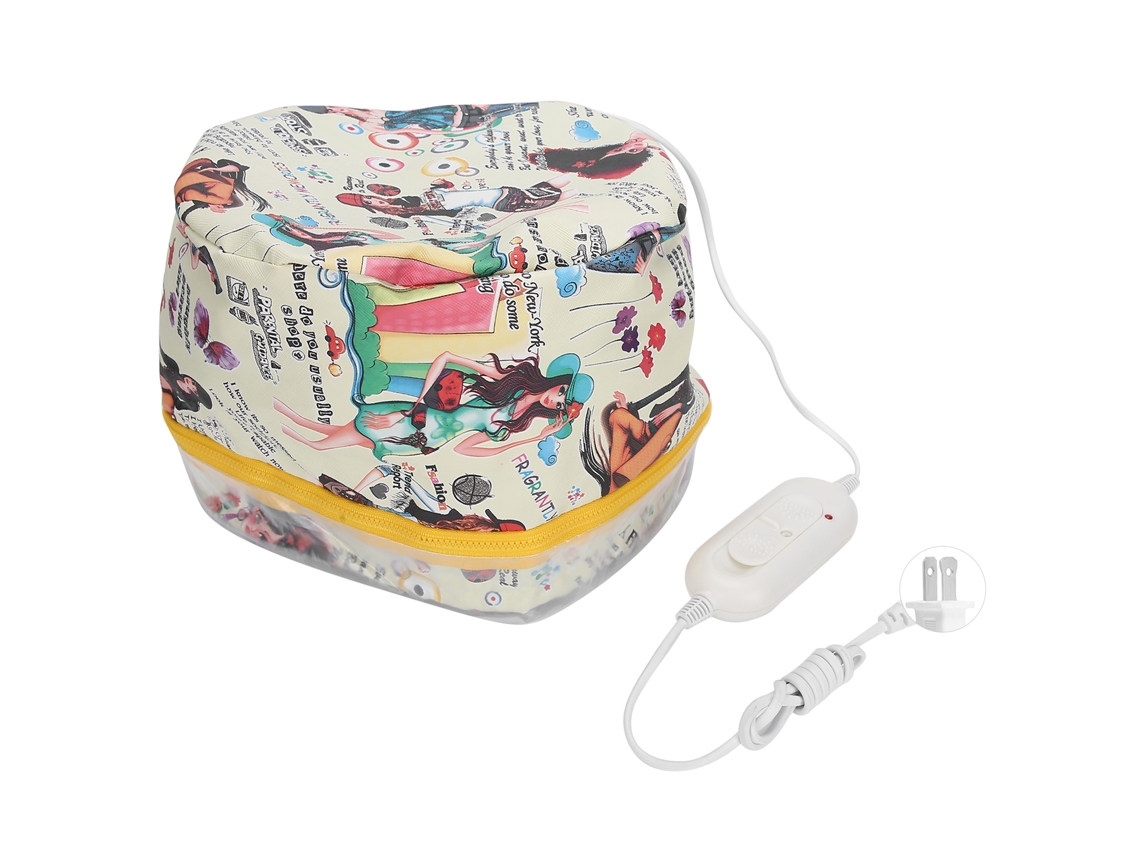 Boné De Vapor Para Cabelo Chapéu De Tratamento Com Óleo Aquecimento 3 Marchas Desmontável Ferramenta De Cuidado Capilar Plug Us 110v