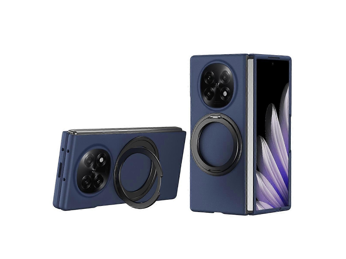 Capa De Celular À Prova De Choque Com Suporte Giratório Thunderbolt 360 Para Oppo Find N5