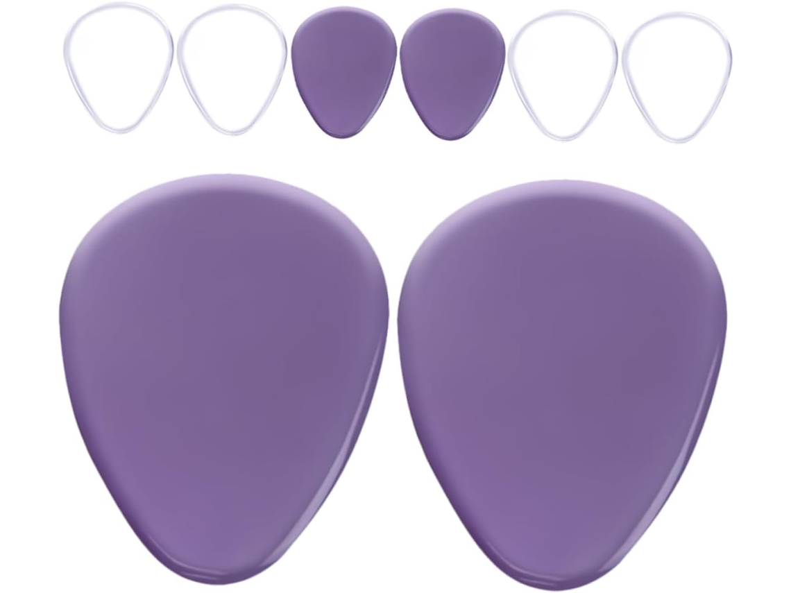 Bestyash 4-pares De Palmilhas Gel Amortecedoras Para A Parte Frontal Do Pé, Com Adesivos Para Calcanhar E Parte Frontal