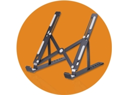 Lurelia Suporte Vertical Para Portátil Ajustável Em 6 Ângulos, Dobrável, Ergonómico, Antiderrapante, Com Ventilação, Em Liga De Alumínio