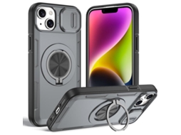 Capa Zruxe Compativel Com Iphone 14 Plus (magsafe - Suporte Giratorio -cinzento)