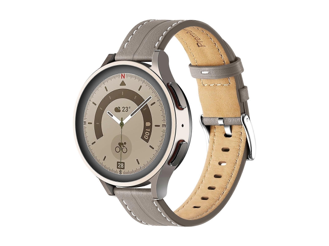 Pulseira Universal De Couro Com Ranhuras Para Realme Watch 3/amazfit Gtr4/4 Pro