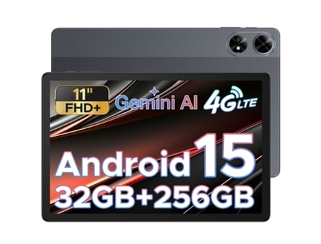 Tab G6 Tablet 11 Polegadas Android 15/32gb Ram256gb Rom,gps Widevine L1 8000mah 4g Lte Preto Doogee