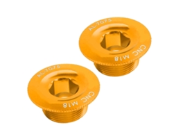 2pcs Tampa Parafuso De Mancal De Bicicleta M18 Em Liga De Alumínio Protetor Contra Poeira E Água Para Prowheel Hollow Integrated Crankset Dourado
