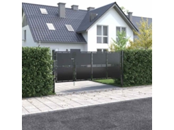 Vidaxl Portão De Jardim Em Aço 350 X 125 Cm Antracite