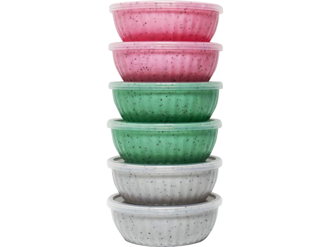 Conjunto 6 Caixas De Snacks 240ml Kasa