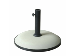 Marbueno Base Guarda-sol Redonda 50x37 Cm 25kg Branco Jardim, Piscina, Terraço 10453