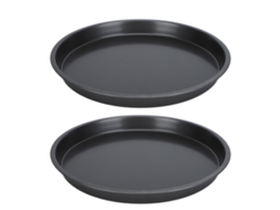 2pcs Antiaderente Pizza Pan Deep Thickened Carbon Steel Baking Pan Para Cozinha Padaria 10in