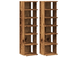 Shoe Cabinet, Shoe Cabinets Vidaxl Marrom Madeira Processada (n/a)
