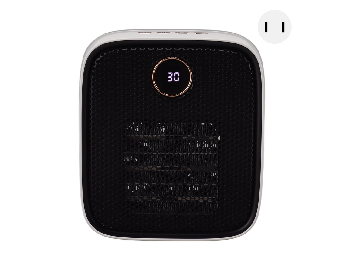 Aquecedor portátil de 500W para interior, compacto, silencioso, com timer e IPX2 LAXISCREED