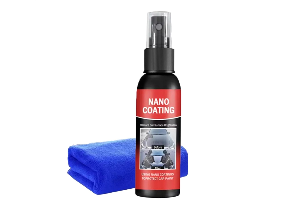 Spray Nano Coating para Carros, Agente de Limpeza Multiuso, 100 ml