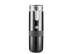 Laxiscreed Máquina De Café Portátil Sem Fio Para Exterior, Cápsulas Ou Café Moído, Preto Brilhante