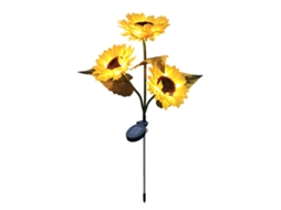 2026 luz Girasol Solar 24 Led Branco Quente Ip55 Impermeável Decorativa Exterior Jardim Pátio