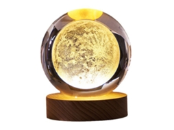 Laxiscreed Bola De Cristal Quarto Com Luz Noturna Led E Tecnologia 3d Por Usb