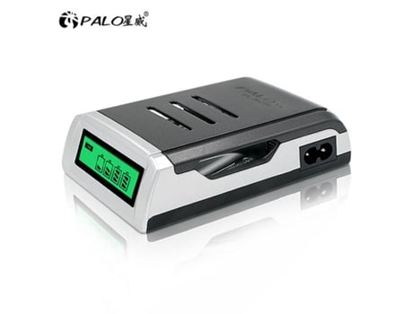Carregador De Bateria Aa Aaa Com Display Lcd Inteligente Palo Para Bateria Recarregável Ni Mh Ni Cd 1.2v Bateria Aa Aaa 2a 3a Carregamento Rápido