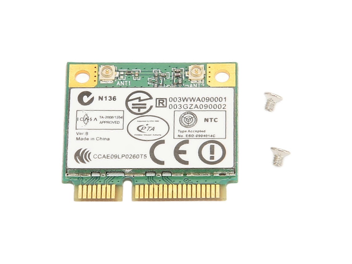 Placa De Rede Mini Pcie 150mbps 2.4ghz Sem Fio Plug And Play Pcb Wi Fi Com 2 Parafusos Para Laptop Aquaforge
