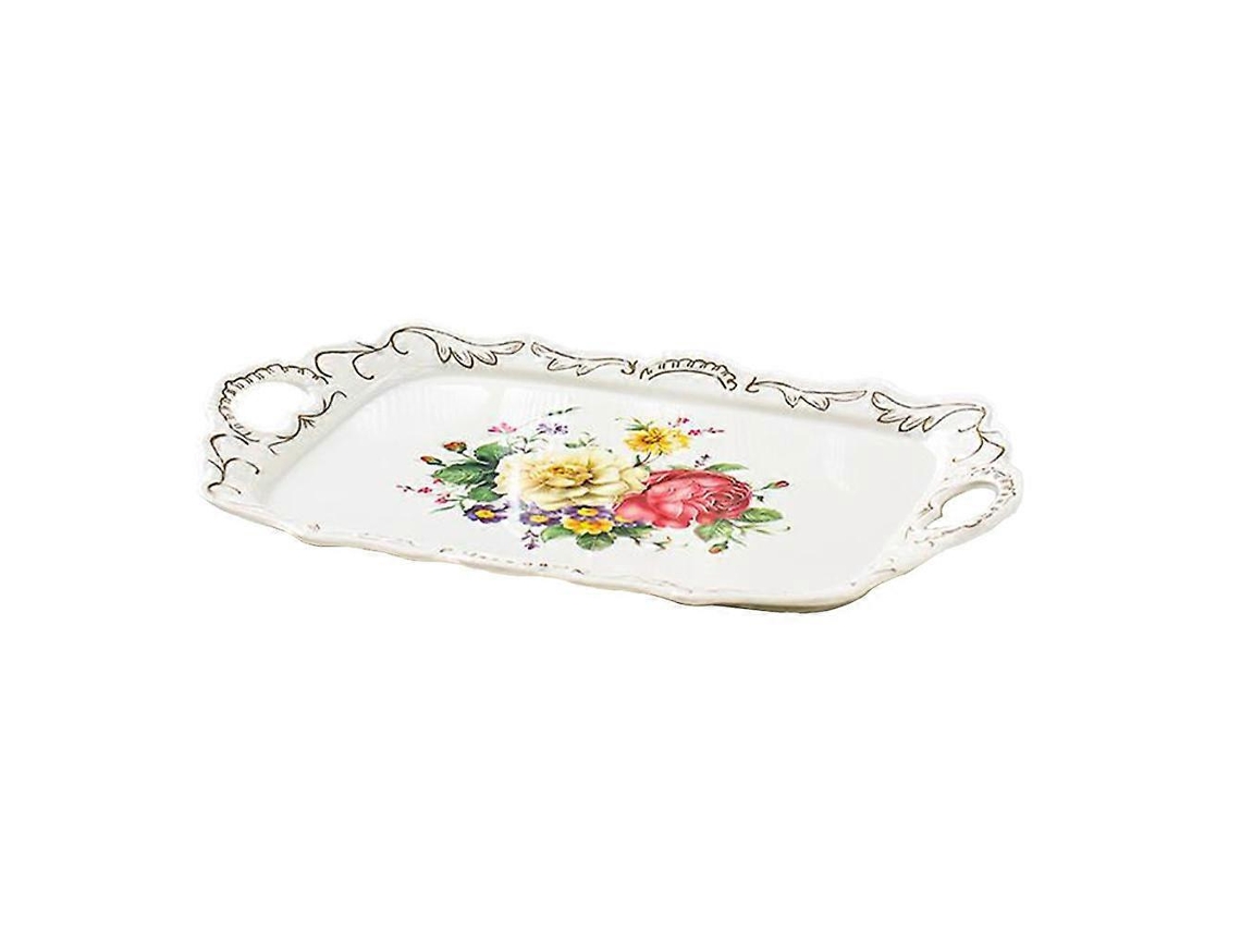 Bandeja Decorativa Retangular, Ideal Para Casa Ou Frutas