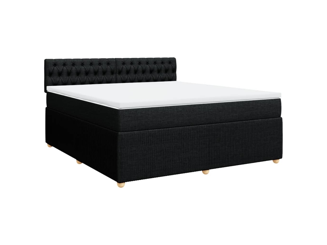 Box Spring Bed, Box Spring Beds Vidaxl Preto Tecido (180 X 200 Cm)