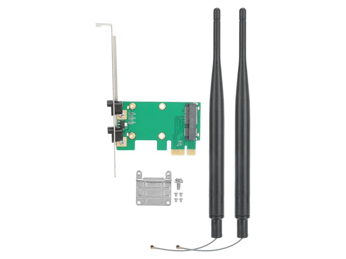 Lurelia Placa Wi-fi Mini Pcie 2,4 Ghz Antena