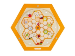 Jogo De Parede Beleduch Com Colmeia De Pólen, Elemento De Madeira Para Brincar, Educativo