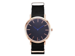 Reloj De Cuarzo Zhoulianfa 2018 Con Correa De Nailon Para Caballero Dama K087-me3 Negro