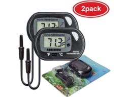 Termômetro de Aquário Digital Lcd 2 Peças Temperatura de Aquário de Água