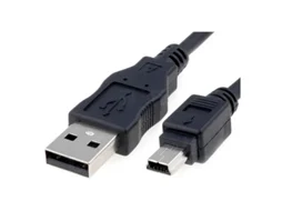 Cabo de Dados NANOCABLE (USB A - Mini USB B - 50 cm - Preto)