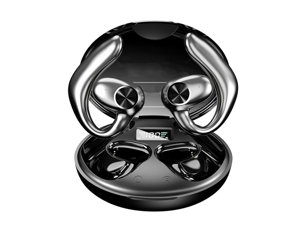 Fones De Ouvido Bluetooth Sem Fio Com Tela Led E Microfone Integrado Para Treino, Jogos E Corrida, Puw0469 Ly Ebike
