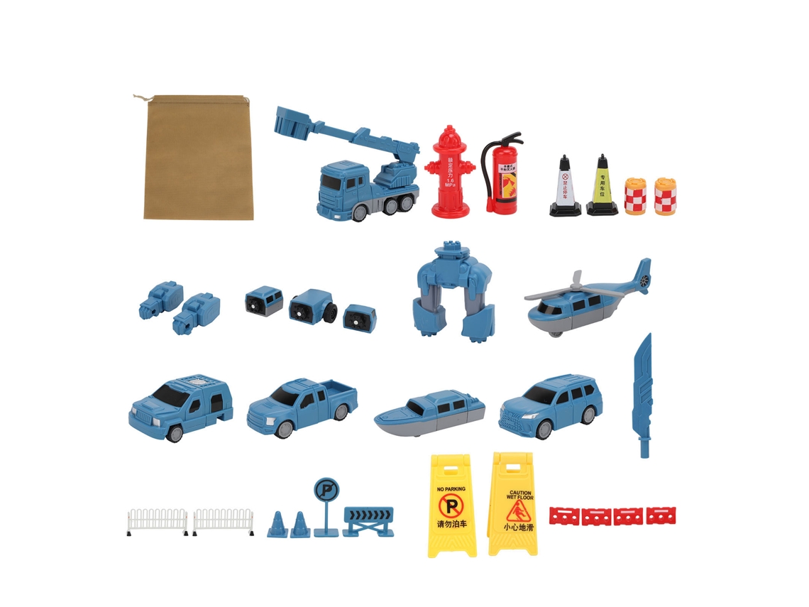 Brinquedo Transformável Carro Robô Magnético Para Crianças - Montagem E Desenvolvimento De Habilidades