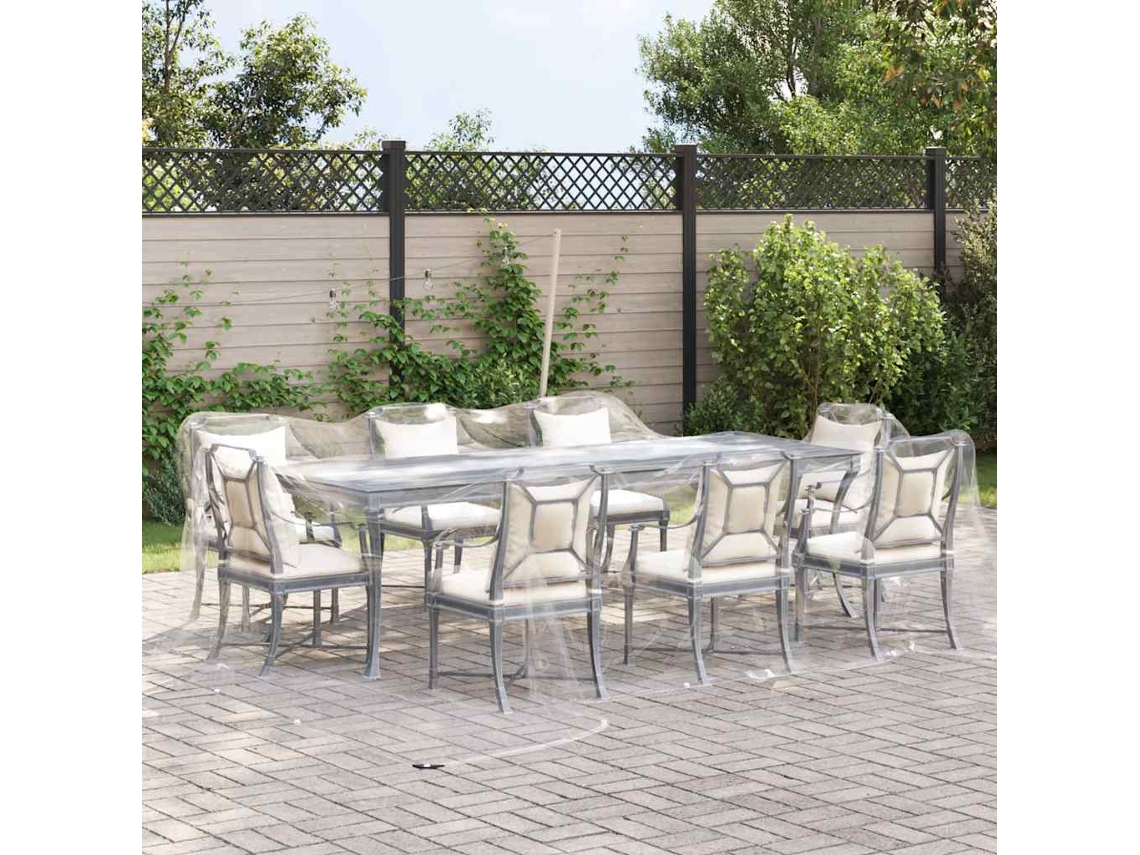 Maison Exclusive - Encerado Transparente Com Ilhós 5x5 M Pvc