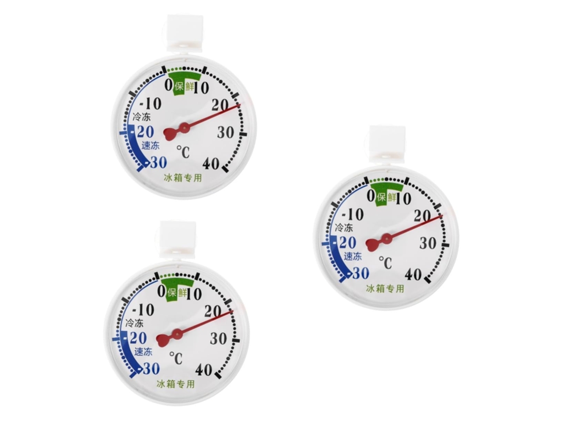Conjunto De 3 Termômetros Para Geladeira Nuobesty Com Ventosas Sensores Temperatura Precisos Geladeiras, Freezers E