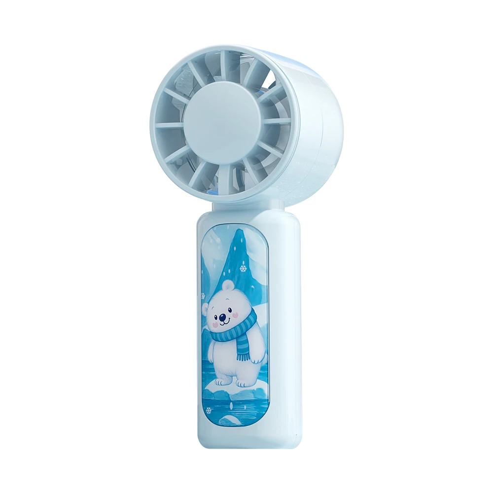 Mini ventilador MDUG rosa de alta velocidade e baixo ruído