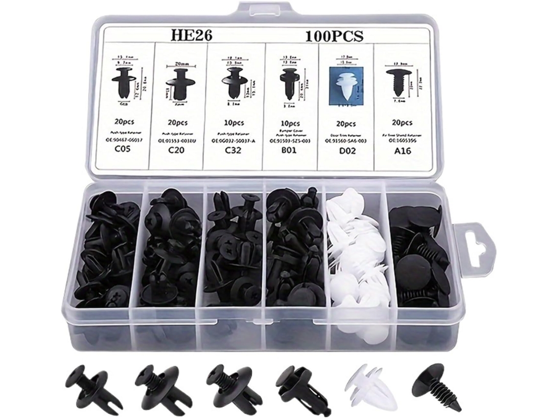 Kit Com 300/500 Clipes De Fixação - Para Uso Prático E Funcional