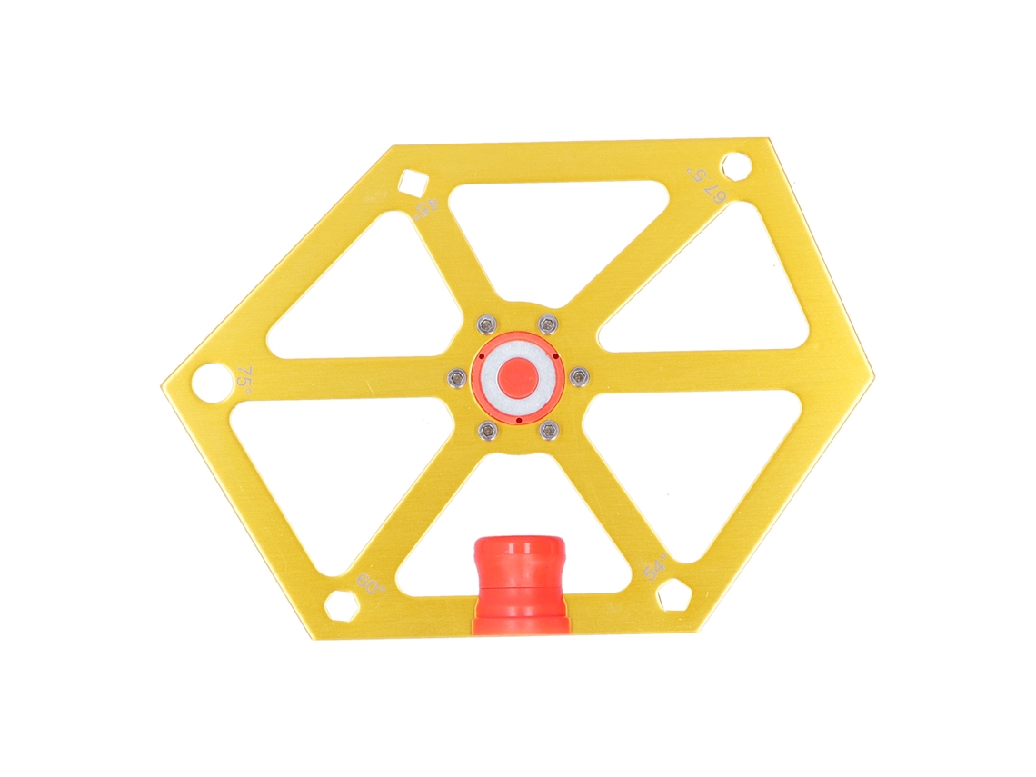 Régua Angular Magnética Hexagonal de Liga de Alumínio para Carpintaria Ajuste Serra Máquina Hardware | S/MARCA