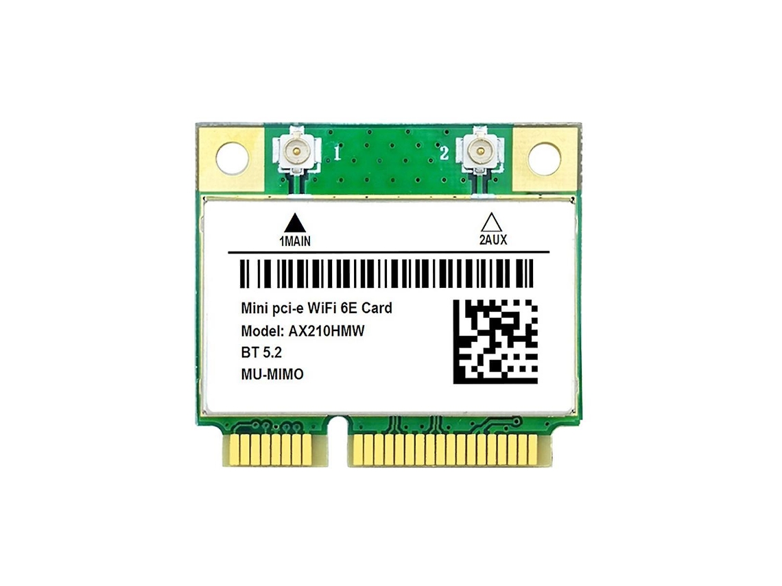 Placa Wi Fi Ax210hmw Wifi 6e Mini Pci E Ax210 802.11ax/ac 2.4g/5g//6g Bt5.2 Adaptador Sem Fio Para Laptop Slowmoose