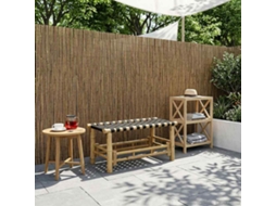 Vidaxl Banco De Jardim 80 X 38 X 40 Cm Bambu Natural Retangular