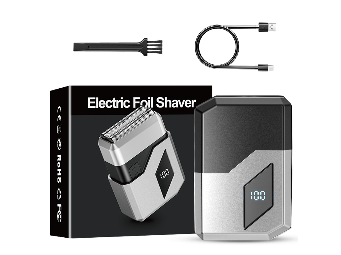 Barbeador Elétrico com Visor Digital, Totalmente Lavável MDUG (cor Panda)