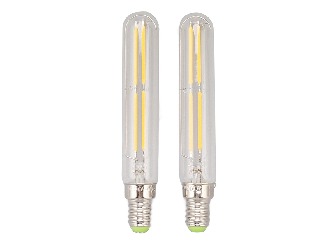 2026 2 Peças de Lâmpada Led Tubular 4w E14 2300k Lâmpada de Luz T20x120 220 240v para Iluminação
