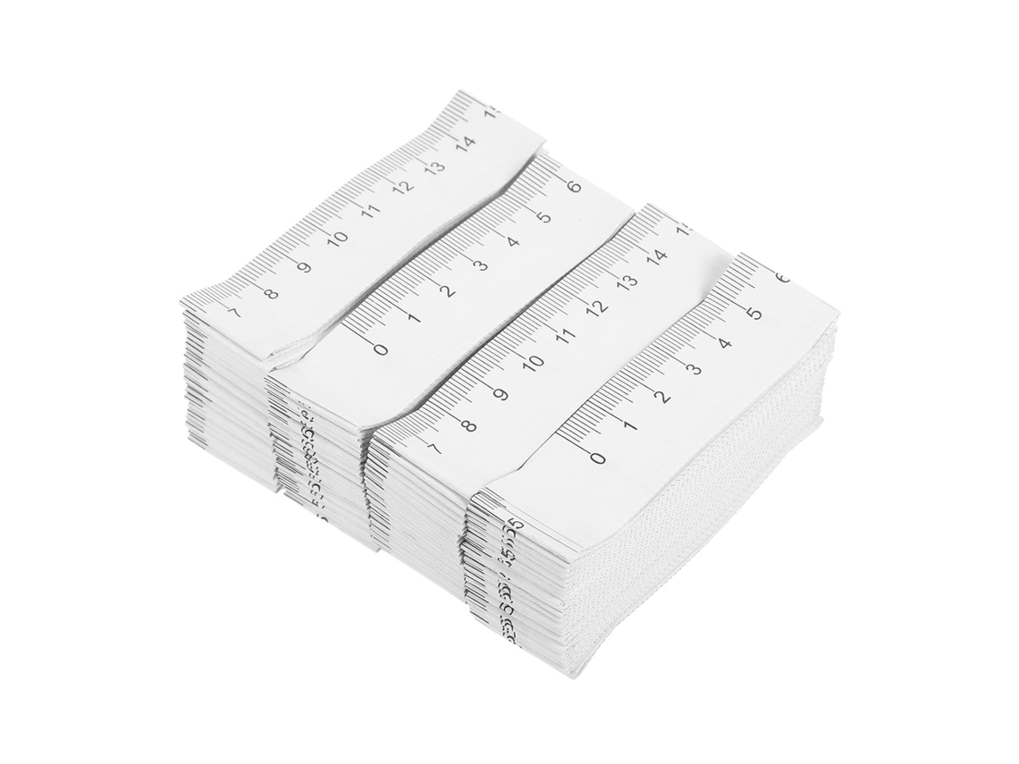 Fita Métrica Descartável de Papel Branco, 1 Metro, Dupla Face, para Curativos e Medição da Cabeça do Bebê. SFUSHOS