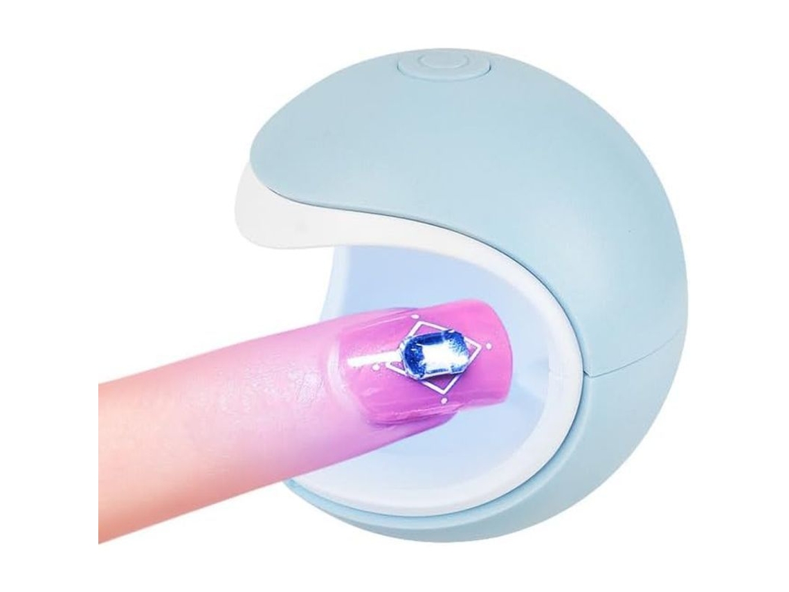 Luz de Unhas Gel Mini Secagem Rápida com 2 Modos de Timer e Controle de Botão Único