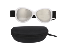 Óculos de Desporto para Crianças, Design Regulável, Lentes Curvas, Resistente a Impactos, para Basquetebol, Estrutura em PC Branca | S/MARCA