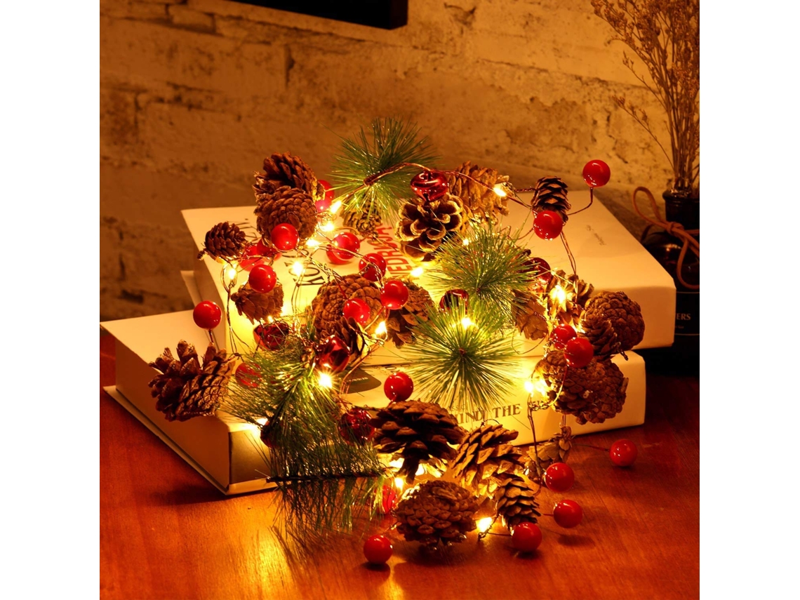 Guirlanda De Natal Led 3m,30 Lâmpadas,luz Branco Quente,para Árvore,mesa,lareira,decoração De Interiores Btforus