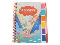 Livro De Pintura Com Água 20 Padrões Cartão Branco Madeira De Pinheiro Diy Para Crianças