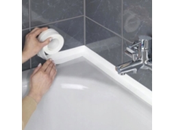 ZC SHOP-STORY - Rolo de Juntas Adesivas para Cozinha e Banheiro Espessura 3,8cm Comprimento 3,2m Branco S/MARCA