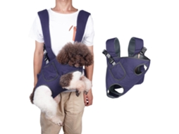 Mochila para Cães e Gatos, Respirável, Ajustável, com Tela AQUAFORGE