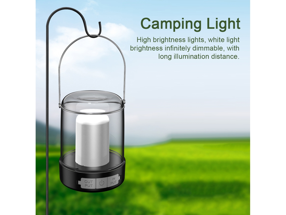 Luz de Camping Portátil Usb Ipx4 3 Modos