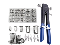 Conjunto De 150 Peças De Ferramentas Para Reparo De Fusos E Parafusos M3/m4/m5/m6/m8, Incluindo Chave De Fenda De Ponta Chata E Alicate Para Rebites.